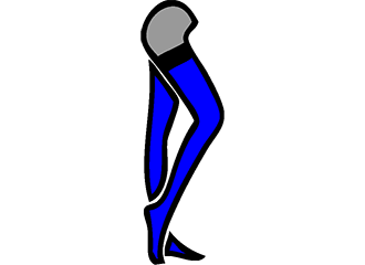 Blaue Strümpfe