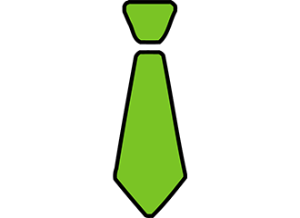 Grüne Krawatten