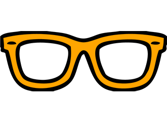 Orange Brillen