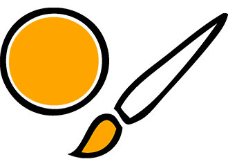 Orange Schminke