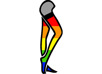 Regenbogen Strümpfe