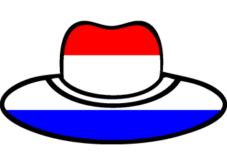 Rot-Weiß-Blaue Hüte