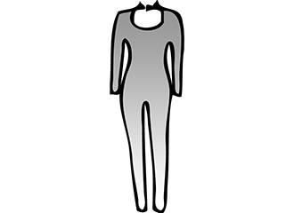 Silberne Catsuits