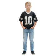 Op deze afbeelding zie je een Kostuums, van het merk Wilbers. Sky Star IJshockeyshirt Zwart (Oversized) Kind