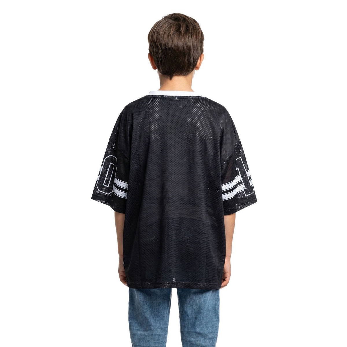 Op deze afbeelding zie je een Kostuums, van het merk Wilbers. Sky Star IJshockeyshirt Zwart (Oversized) Kind