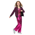 Veste Pailletée Violette De Fête Fille