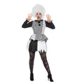 Schwarz-Weiß Pierrot Damenkostüm