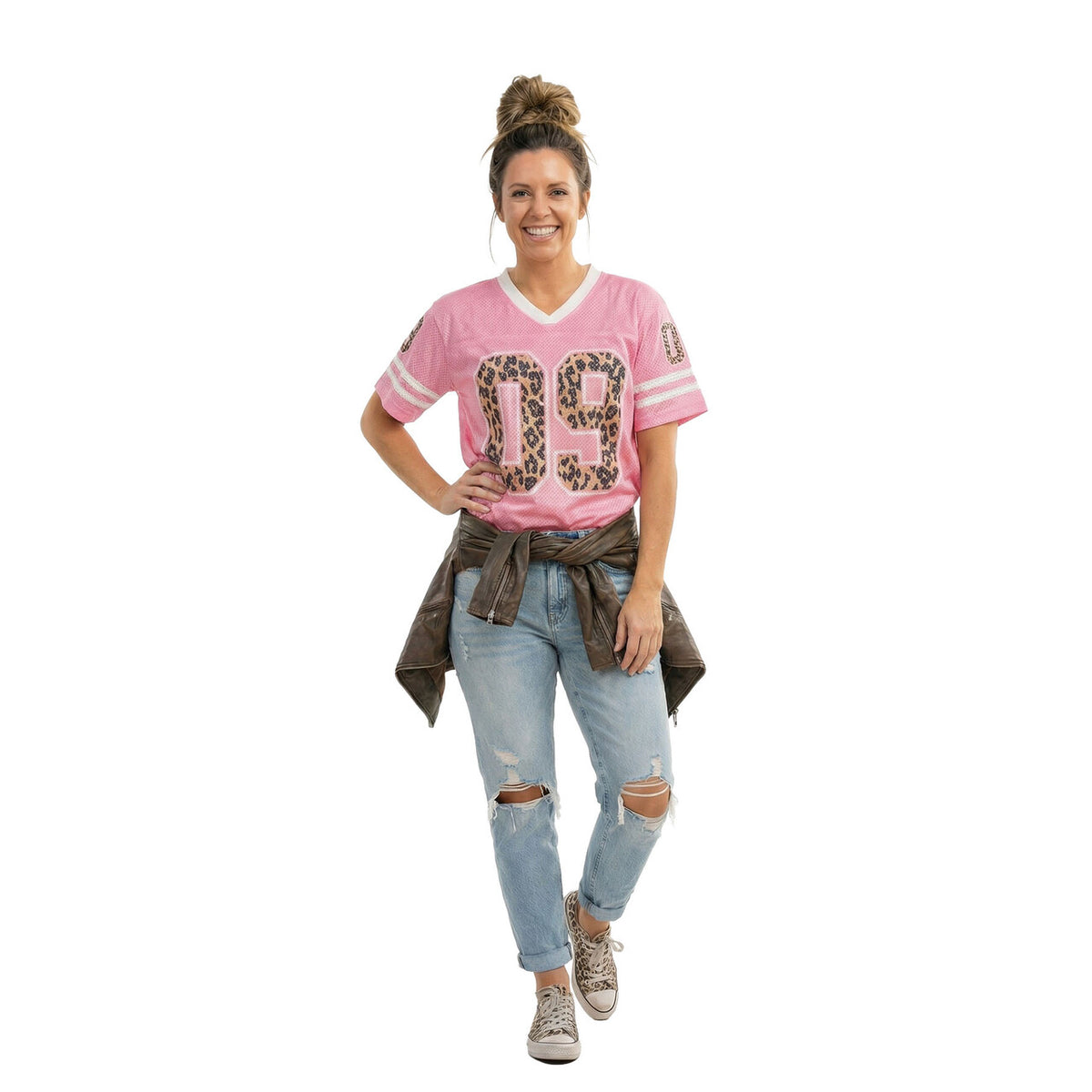Op deze afbeelding zie je een Kostuums, van het merk Wilbers. Panter Game Day IJshockeyshirt (Oversized)