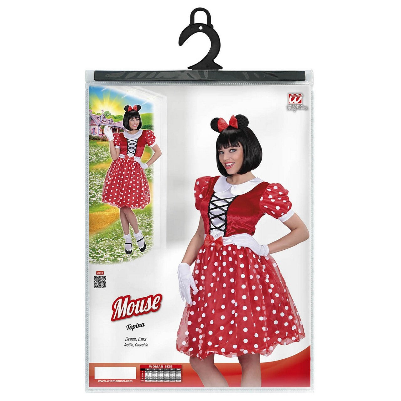 Op deze afbeelding zie je een Kostuums, van het merk Widmann. Piep Het Muisje Vrouw Kostuum
