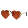 Rote Herzbrille Mit Strasssteinen