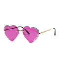 Rosa Herzbrille Mit Diamanten