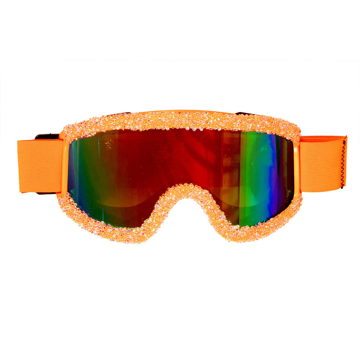 Op deze afbeelding zie je een Accessoires, van het merk Wilbers. Shine Op De Piste Neon Skibril Oranje