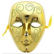 Op deze afbeelding zie je een Accessoires, van het merk Widmann. Stijlvol Masker Goud Met Glitters