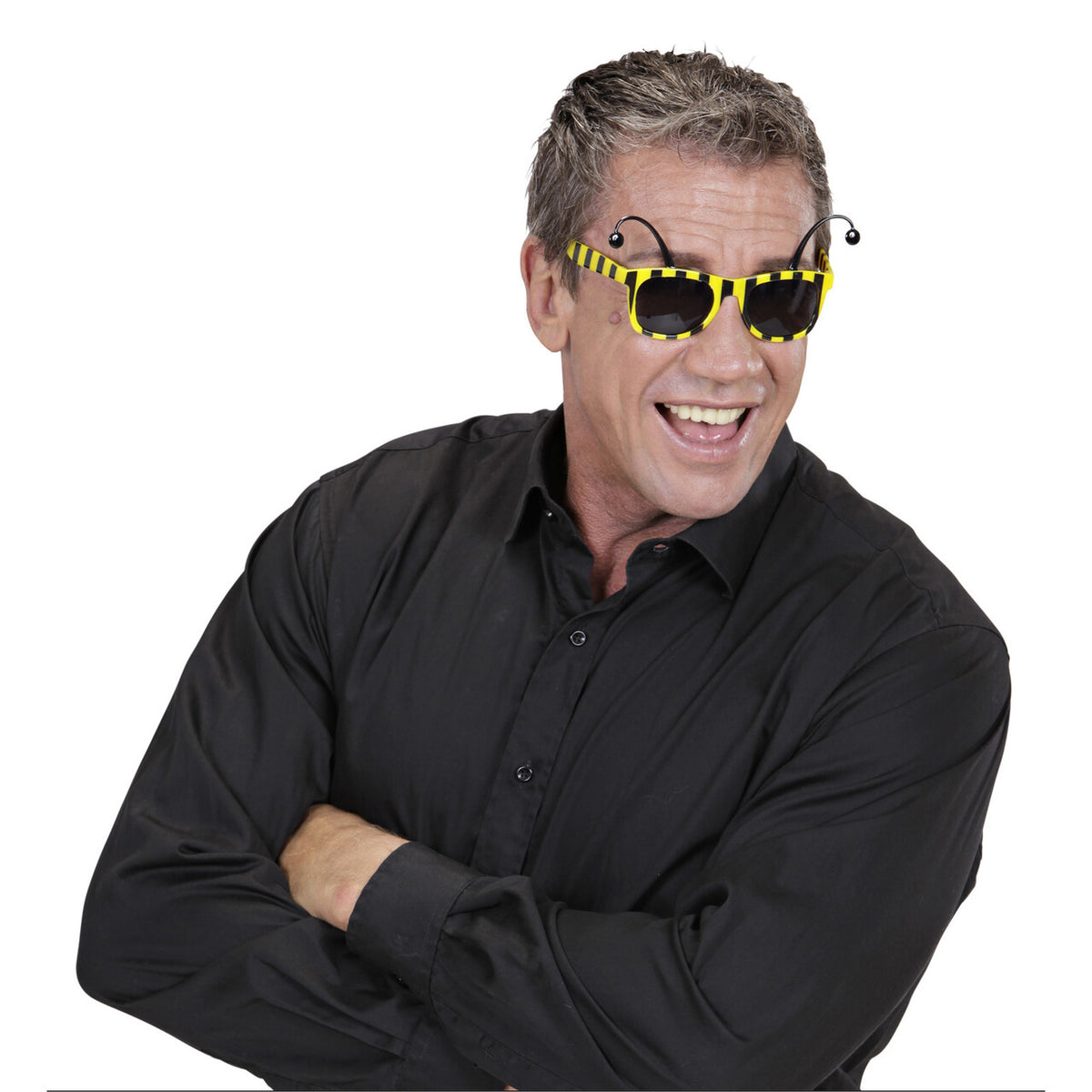 Op deze afbeelding zie je een Accessoires, van het merk Widmann. Bril, Bij Met Antennes