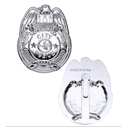 Op deze afbeelding zie je een Accessoires, van het merk Widmann. Politie Penning Badge Zilver