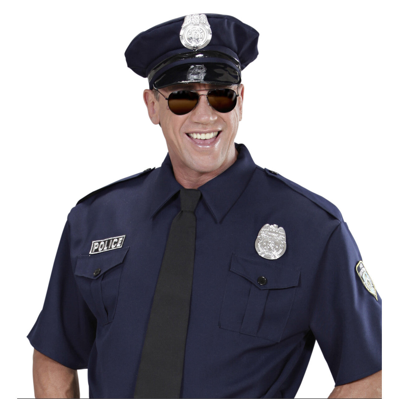Op deze afbeelding zie je een Accessoires, van het merk Widmann. Politie Penning Badge Zilver