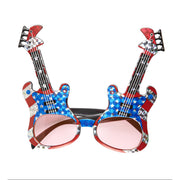 Op deze afbeelding zie je een Accessoires, van het merk Widmann. Bril Hard Rock Gitaar