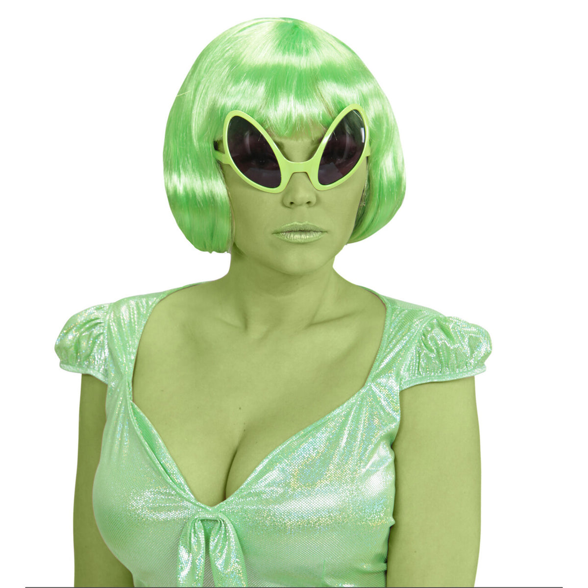 Op deze afbeelding zie je een Accessoires, van het merk Widmann. Bril Science Fiction Alien