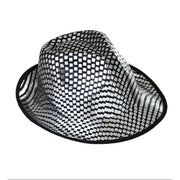 Op deze afbeelding zie je een Accessoires, van het merk Widmann. Fedora Deukhoed Pailletten Zilver