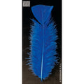 Tasche Mit 50 Federn Blau