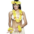 Gelbe Hawaiianische Blumen -Set