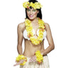 Gelbe Hawaiianische Blumen -Set