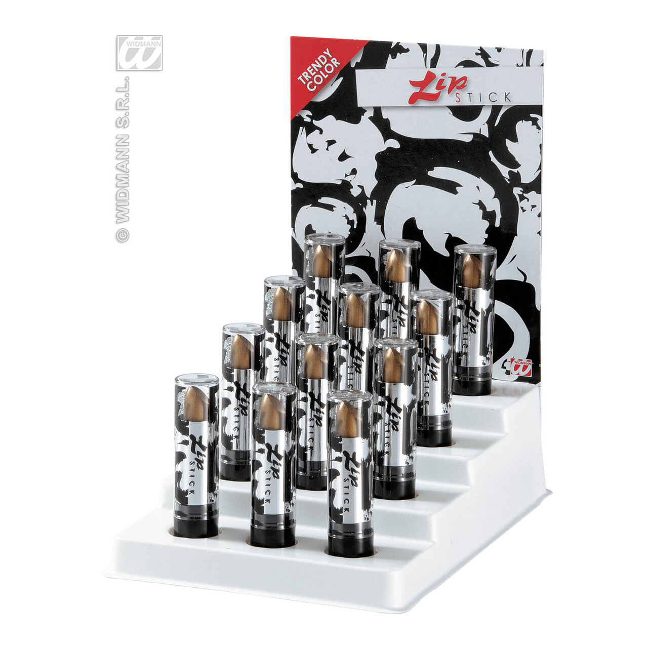 Op deze afbeelding zie je een Accessoires, van het merk Widmann. Lippenstift Goud