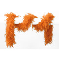 Long Boa À Plumes Orange 180 Centimètres