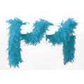 Lange Boa Met Veren Turquoise 180 Centimeter