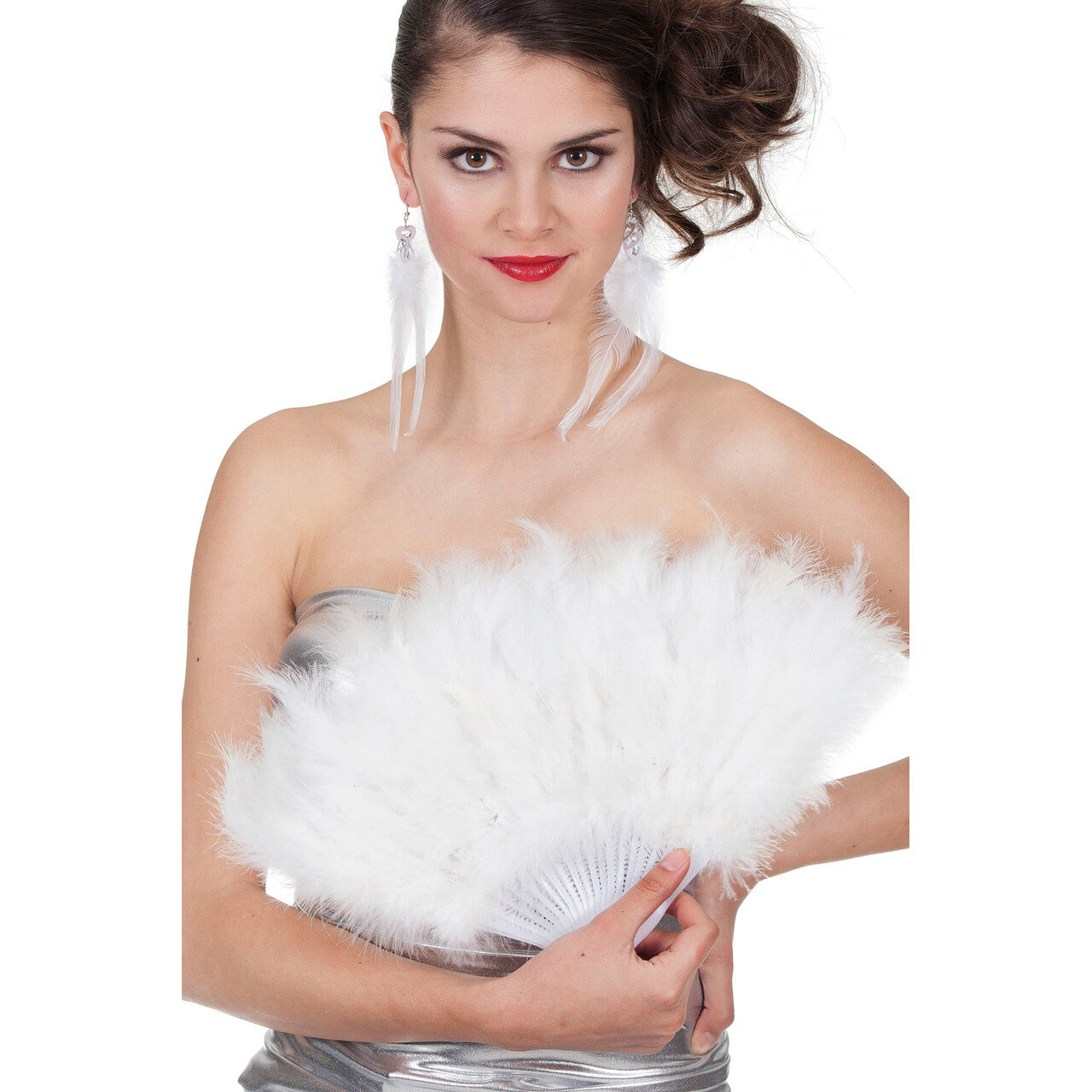 Op deze afbeelding zie je een Accessoires, van het merk Wilbers. Elegante Verenwaaier Wit