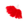 Éventail Élégant En Plumes Rouges