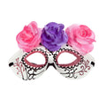 Masque pour Les Yeux Avec Fleurs Fête Des Morts