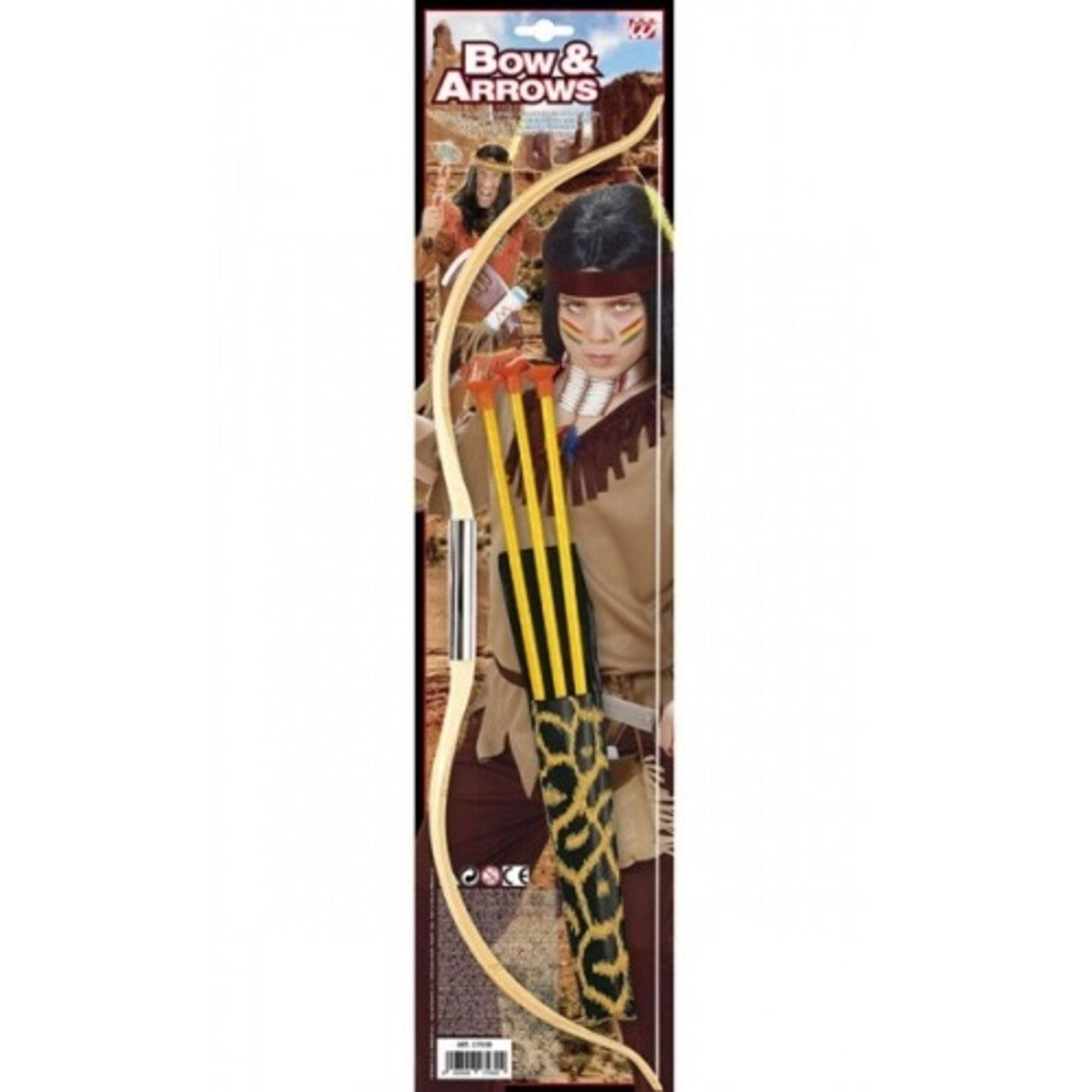 Op deze afbeelding zie je een Accessoires, van het merk Widmann. Pijl En Boog Indiaan