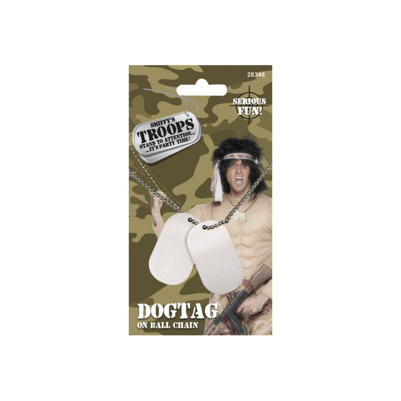 Op deze afbeelding zie je een Accessoires, van het merk Smiffy's. Dogtag Naamplaatje Soldaat Aan Ketting