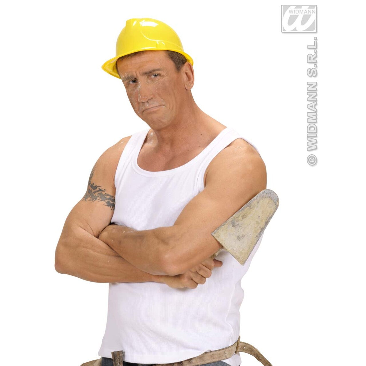 Op deze afbeelding zie je een Accessoires, van het merk Widmann. Bouwhelm Hard Geel