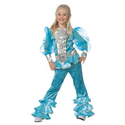 Op deze afbeelding zie je een Kostuums, van het merk Wilbers. Zweedse Mamma Mia Abba Kinderen Meisje Kostuum