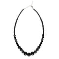Ketting Grote Zwarte Kralen