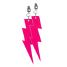 Oorbellen Bliksem Neon Roze