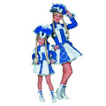 Majorette Enfant Bleu Costume Fille