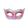 Venetianische Augenmaske Silber Rosa