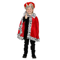 Cape De Prince En Fourrure Rouge Costume Garçon
