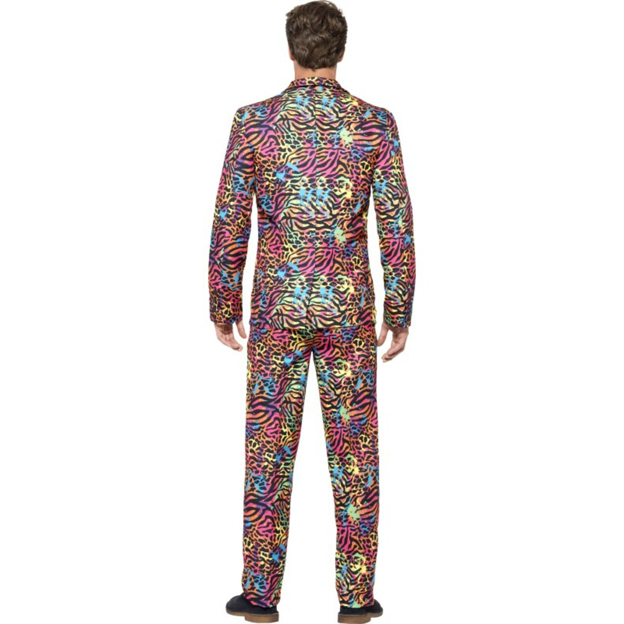 Op deze afbeelding zie je een Kostuums, van het merk Smiffy's. Neon Chique Herenkostuum Man Kostuum