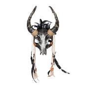 Op deze afbeelding zie je een Accessoires, van het merk Wilbers. Sjamanistisch Schedelmasker Met Hoorns