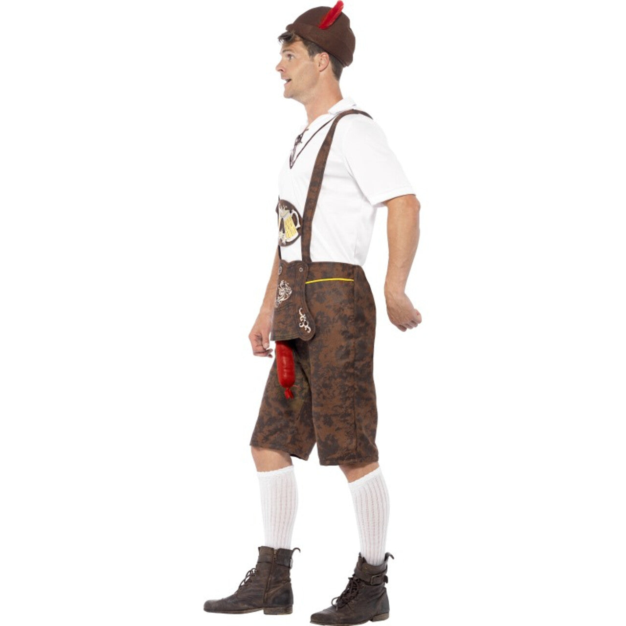 Op deze afbeelding zie je een Kostuums, van het merk Smiffy's. Oktoberfest Bradwurst Man Kostuum