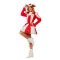 Majorette De Parade, Rouge Costume Femme
