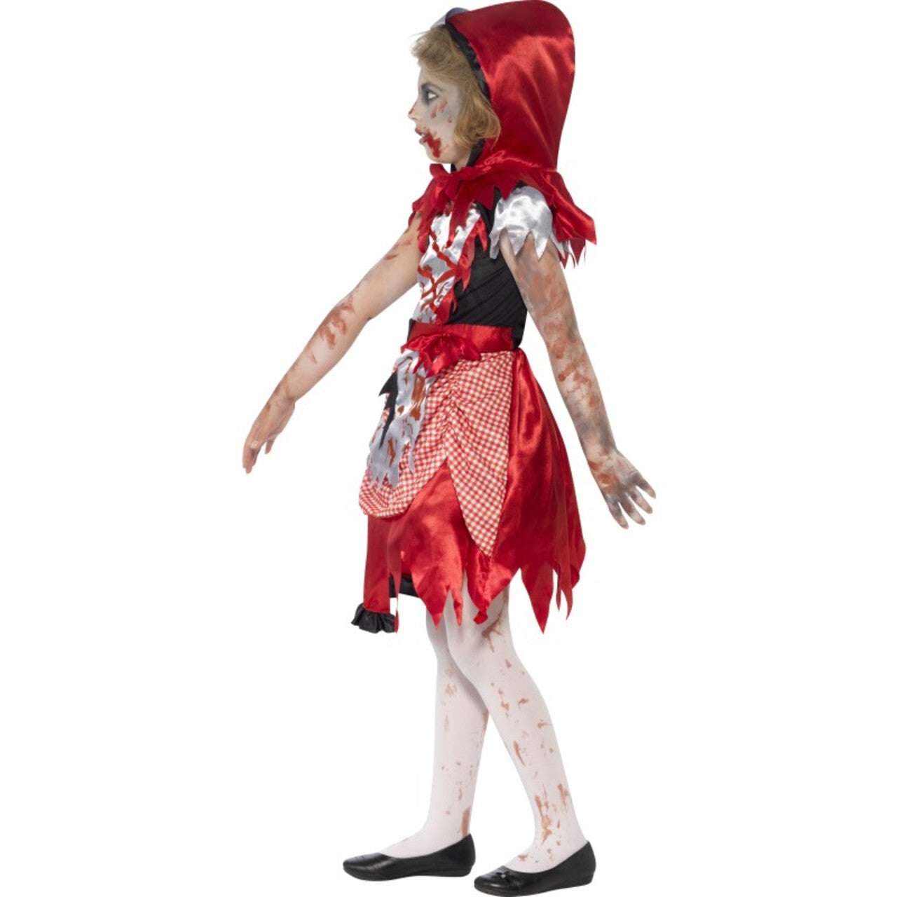 Op deze afbeelding zie je een Kostuums, van het merk Smiffy's. Zombie Roodkapje Meisje Kostuum