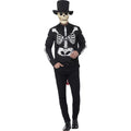 Doodgraver Skeletpak Man Kostuum