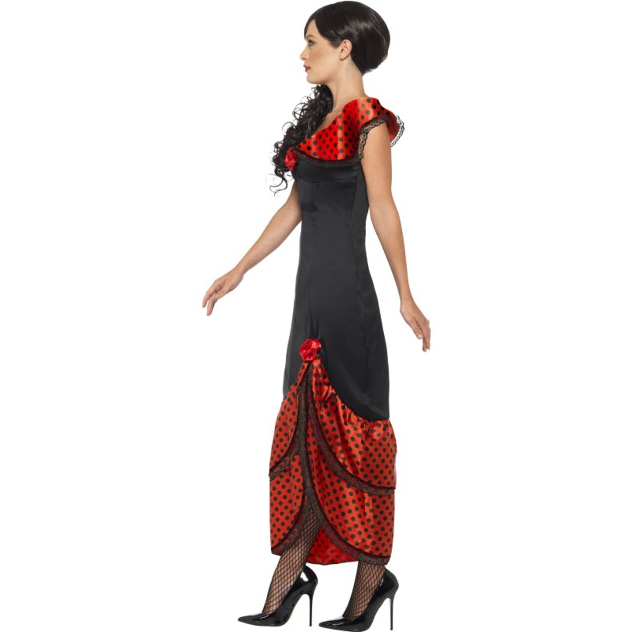 Op deze afbeelding zie je een Kostuums, van het merk Smiffy's. Flamenco Senorita Anna-Maria Vrouw Kostuum