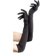 Op deze afbeelding zie je een Accessoires, van het merk Smiffy's. Lange Zwarte Handschoenen Vrouw
