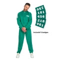 Squid Game Teilnehmer Trainingsanzug Grün Mit 5 Abzeichen Unisex